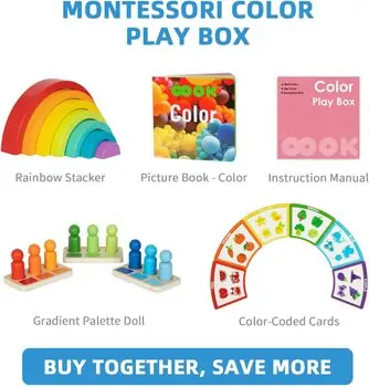 Tooky Toy Montessori Color Play Box - განსავითარებელი სათამაშო, 3 image