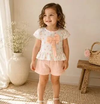 Big Bow 2 In 1 Set Pink - საბავშვო ორეული
