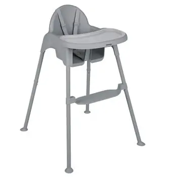 KikkaBoo Highchair 2in1 Oaty Grey - საკვები სკამ-მაგიდა