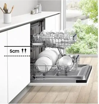ჩასაშენებელი ჭურჭლის სარეცხი Samsung DW60M5050BB/WT, 3 image