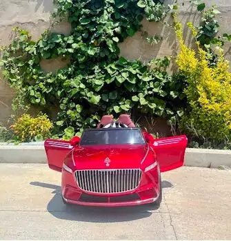 Maybach Electric Car Red - ელექტრო მანქანა ტყავის სავარძლით, 2 image