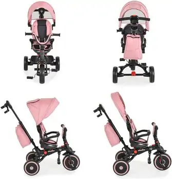 Byox Tricycle Pluto Pink  სასეირნო ველო-ეტლი, 2 image