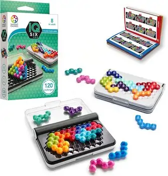 SmartGames IQ Six Pro Travel Game with 120 Challenges - ინტერაქტიული IQ სათამაშო