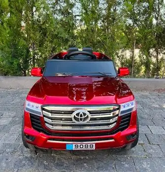Electric Jeep Toyota Painted Red - ელექტრო მანქანა კაუჩუკის საბურავებით, 2 image