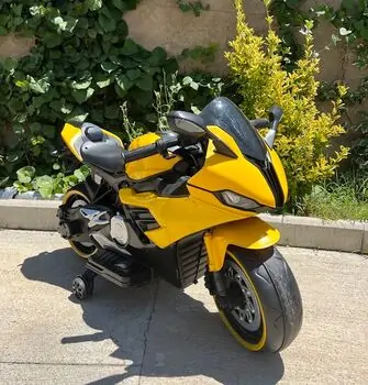 BMW Motorcycle Yellow - ელექტრო მოტოციკლი
