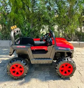 Mini Mitsubishi Jeep Red - ელექტრო მანქანა, 3 image