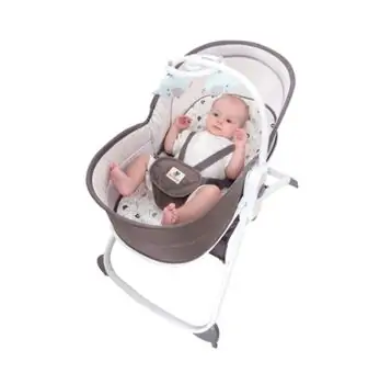 Cangaroo Abba Brown 6in1 Multi-Function Bassinet, Bouncer and Rocker მრავალფუნქციური ელექტრო შეზლონგი, 2 image