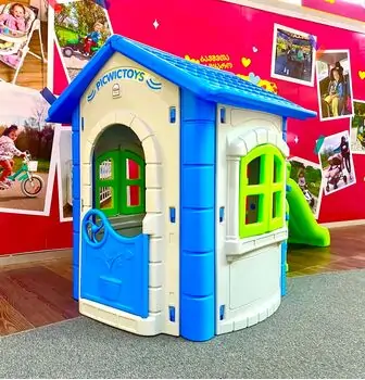 Pilsan Garden House With Slide Blue-Green სახლი სასრიალოთი 06 432, 2 image