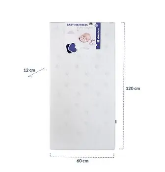 KikkaBoo Mattress Extra Comfort Helicopter Beige 60х120х12cm მატრასი ბამბის ზედაპირით, 5 image