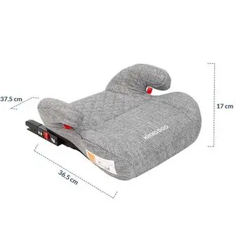KikkaBoo Car seat Groovy ISOFIX Pink ბუსტერი, 5 image