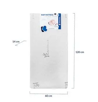KikkaBoo Mattress Air Sense Bamboo 60х120х14cm მატრასი ბამბის ზედაპირით			, 4 image