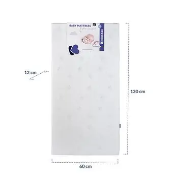 KikkaBoo Mattress Extra Comfort Helicopter Blue 60х120х12cm  მატრასი ბამბის ზედაპირით, 5 image