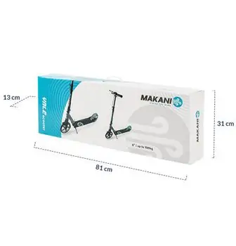 Makani Scooter Vale Grey სკუტერი (სამაკატი), 9 image