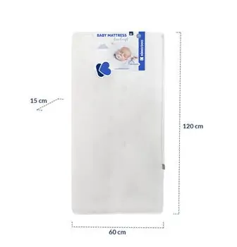 KikkaBoo Mattress CocoCraft Helicopter Blue 60x120x15cm  მატრასი ქოქოსის ბოჭკოთი, 4 image