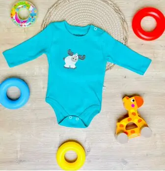 Maibella Bodysuit Deer Green ჩვილის ბოდე