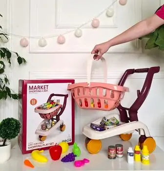 Market Shopping Cart  სათამაშო მარკეტის აქსესუარები, 2 image