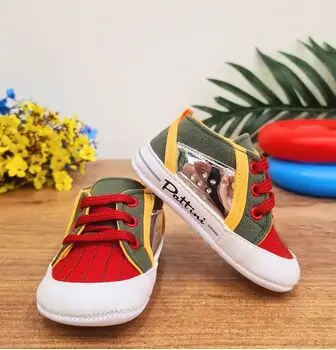 Baby Pattini Sport Red/Green საბავშვო ფეხსაცმელი