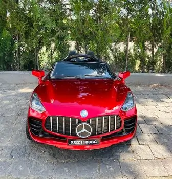 Mercedes Benz Electric Car Painted Red - ელექტრო მანქანა კაუჩუკის საბურავებით, 3 image