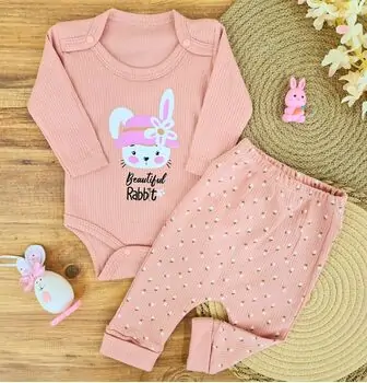 Beautiful Rabbit 2 In 1 Set - ჩვილის სამოსის ნაკრები