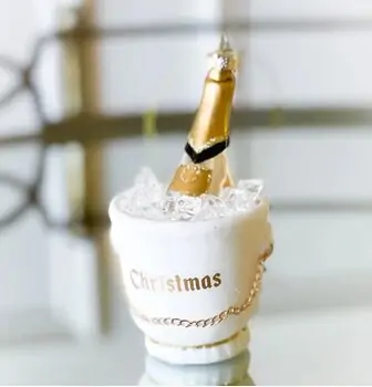 Christmas Champagne Bucket Hanging Decoration - ნაძვის ხის სათამაშო, 2 image