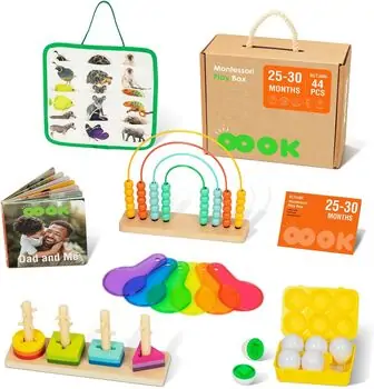 Tooky Toy Montessori  Educational Play Box - განსავითარებელი სათამაშო, 2 image