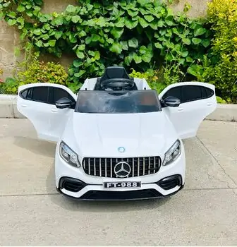 Mercedes Benz White - ელექტრო მანქანა კაუჩუკის საბურავებით, 2 image