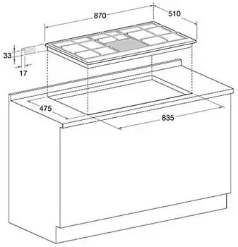 ქურის ზედაპირი HOTPOINT ARISTON PHN 961 TS/IX/HA, 2 image