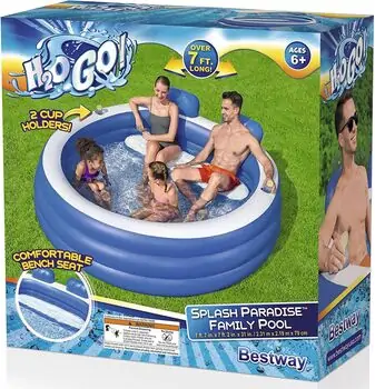 Bestway 54422 Splash Paradise Family Pool გასაბერი საოჯახო აუზი, 8 image