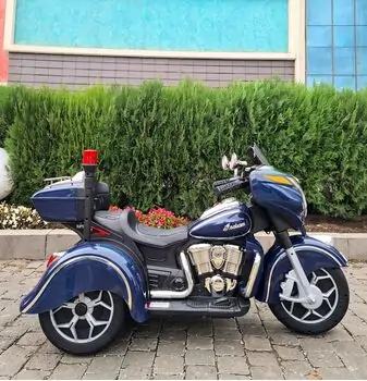 Electric Motorcycle Dark Blue - ელექტრო მოტოციკლი, 4 image