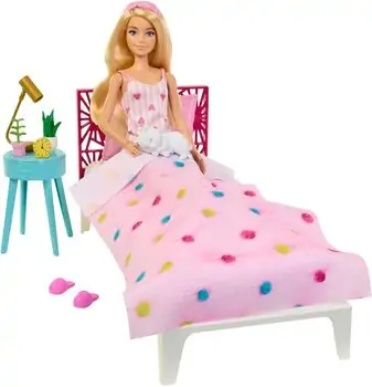 Barbie Doll and Bedroom Playset - ბარბის სათამაშო თოჯინა აქსესუარებით