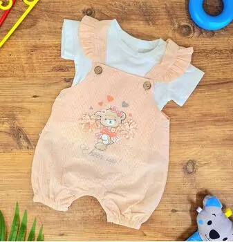 Cheer Up Overalls Peach -კომბინიზონი