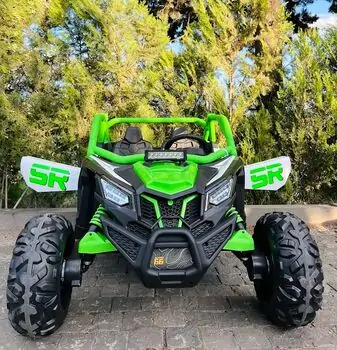 RC Racing Super Car Green - ელექტრო მანქანა კაუჩუკის საბურავებით, 4 image