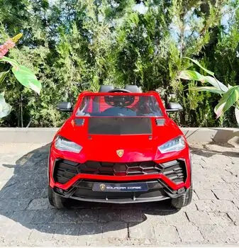 Lamborghini Electric Car Red - ელექტრო მანქანა კაუჩუკის საბურავებით, 2 image