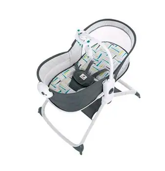 Cangaroo Abba Green 6in1 Multi-Function Bassinet, Bouncer and Rocker მრავალფუნქციური ელექტრო შეზლონგი [CLONE]