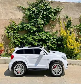 Mercedes Benz GLS White - ელექტრო მანქანა კაუჩუკის საბურავებით, 4 image