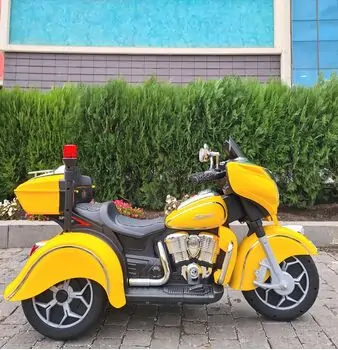 Electric Motorcycle Yellow - ელექტრო მოტოციკლი, 4 image