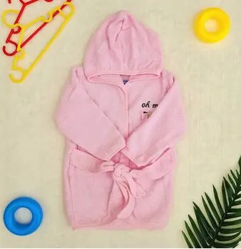 Oh My Dog bath set Pink საბავშვო ხალათის ნაკრები