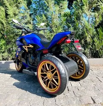 Electric Motorcycle Blue -  ელექტრო მოტოციკლეტი, 5 image