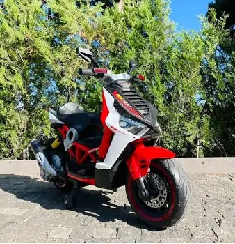 Electric Moto Sport Red - ელექტრო მოტოციკლი კაუჩუკის საბურავებით, 2 image