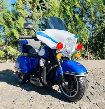 Police Electric Moto Blue - ელექტრო მოტოციკლი, 2 image