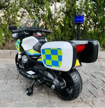 Police Electric Moto Blue - ელექტრო მოტოციკლი, 4 image