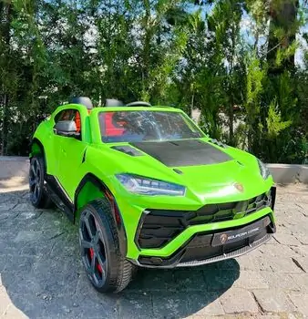 Lamborghini Electric Car Green - ელექტრო მანქანა კაუჩუკის საბურავებით