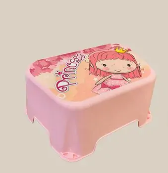 One Step Stool Light Pink საბავშვო საფეხური აბაზანისთვის, 4 image