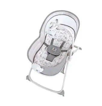 Cangaroo Abba Grey 6in1 Multi-Function Bassinet, Bouncer and Rocker მრავალფუნქციური ელექტრო შეზლონგი