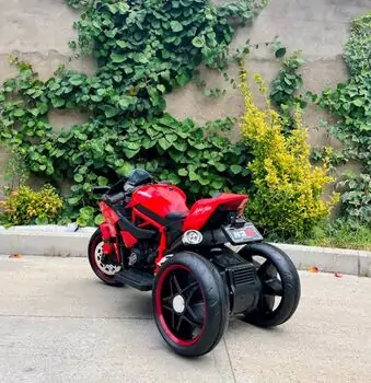 Ninja H2R Motorcycle With LED Wheels Red  - ელექტრო მოტოციკლი მანათობელი საბურავებით, 3 image