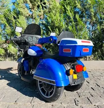 Police Electric Moto Blue - ელექტრო მოტოციკლი, 5 image