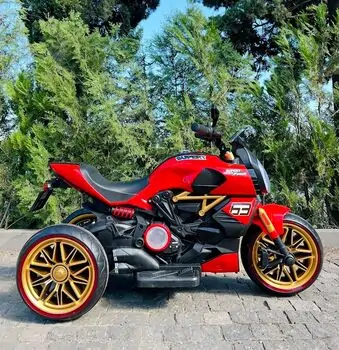 Electric Motorcycle Red  -  ელექტრო მოტოციკლეტი, 3 image