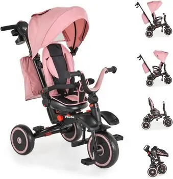 Byox Tricycle Pluto Pink  სასეირნო ველო-ეტლი