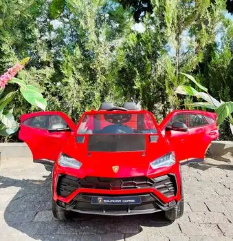 Lamborghini Electric Car Red - ელექტრო მანქანა კაუჩუკის საბურავებით, 3 image