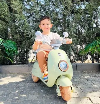 Vintage Motorcycle Milk Green - ელექტრო მოტოციკლი, 2 image